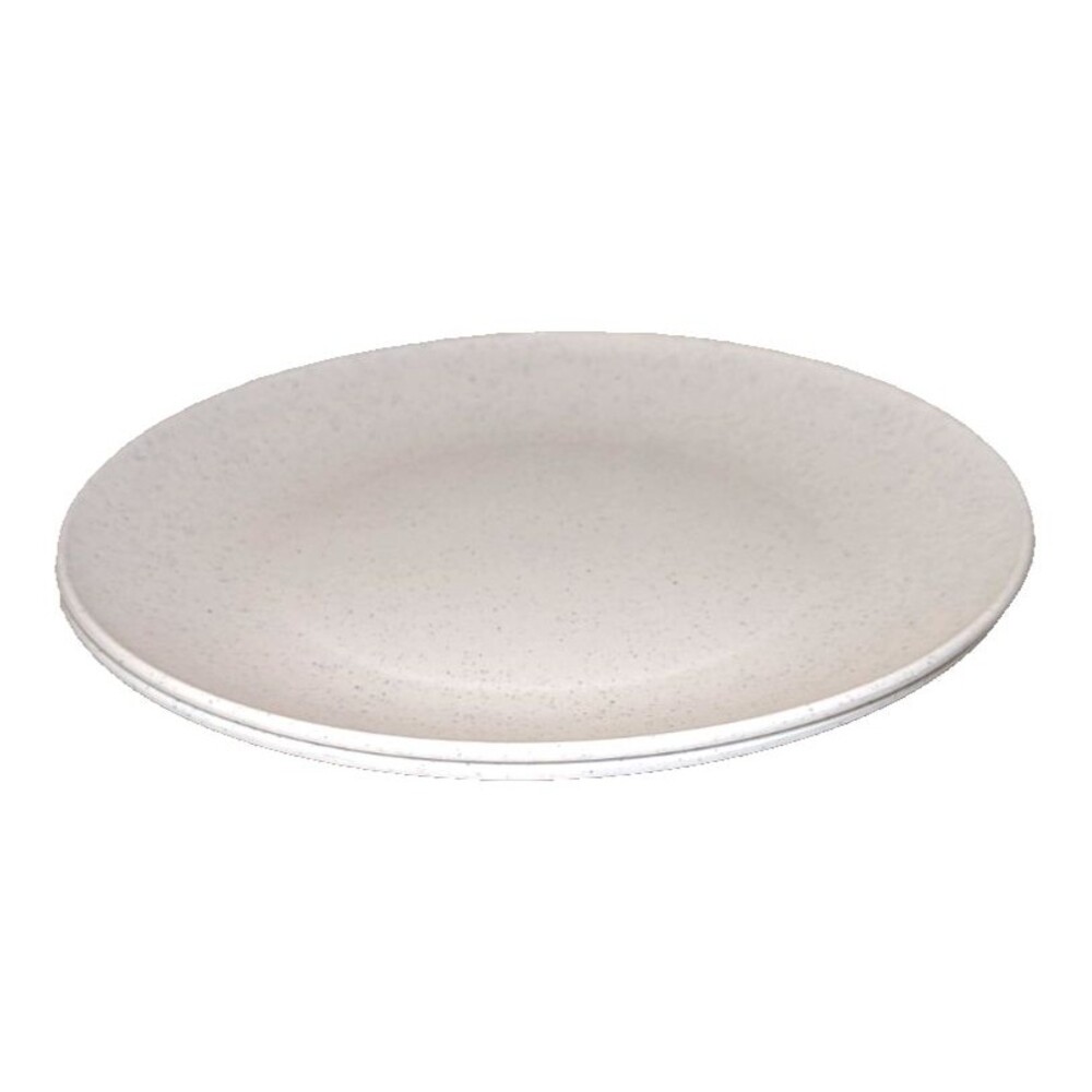 Nordic Ware Large 10” Dinner Plates USA Durable White Speckled 2pc Polypropylene